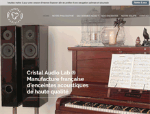 Tablet Screenshot of cristal-audiolab.com
